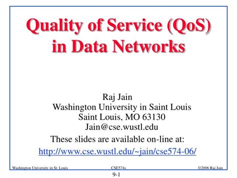 Ppt Quality Of Service Qos In Data Networks Powerpoint Presentation