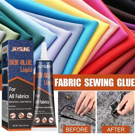 Sure Stitch Liquid Sewing Solution Kit Fabric Glue Adhesive For Lothing че т⭐ жй A7c6