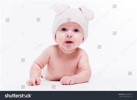 Cute Baby Girl Lying Naked On Stock Photo Shutterstock