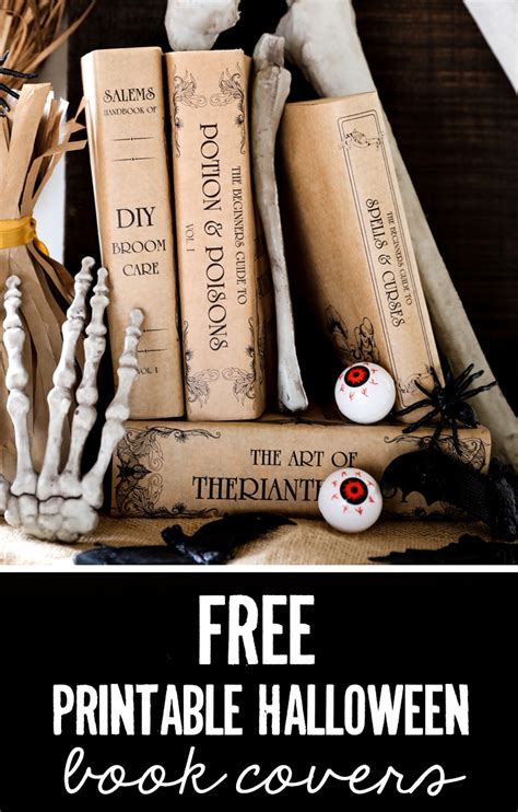 Free Halloween Book Covers Gorgeous Budget Friendly Halloween Decor