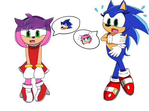 Amy and Sonic swap bodies by D-XFacter on DeviantArt