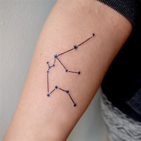 45 Awesome Aquarius Constellation Tattoo Designs With Meaning