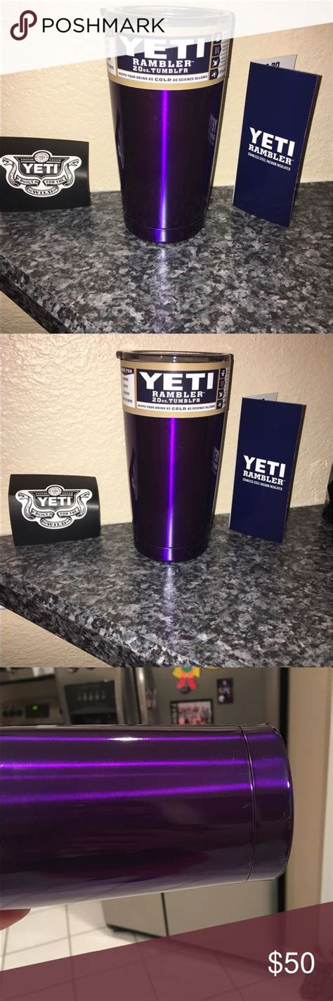 GORGEOUS purple 20oz Yeti cup! NWT BEAUTIFUL! | Custom yeti cup, Yeti ...