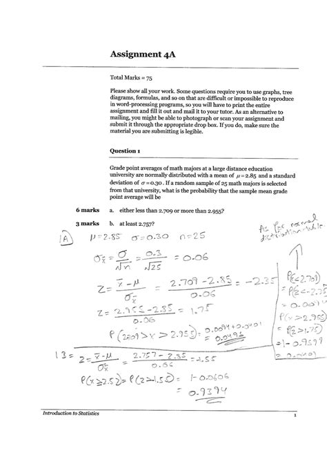 Math 215 Assignment 4 Graded Math 215 Math215 Stuvia Us