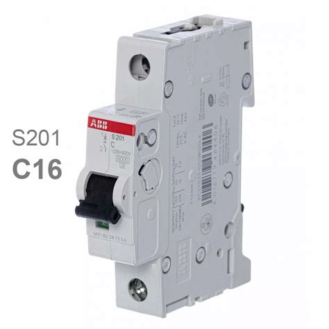 Автомат ABB S201 C16 16A (C) 6kA 2CDS251001R0164 - купить по выгодной цене