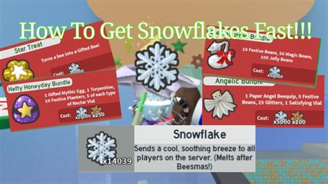 How To Get Snowflakes Fast Bee Swarm Simulator Youtube