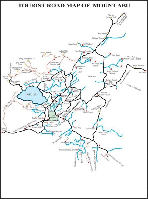 Mount Abu Tourist Map - Mount Abu • mappery