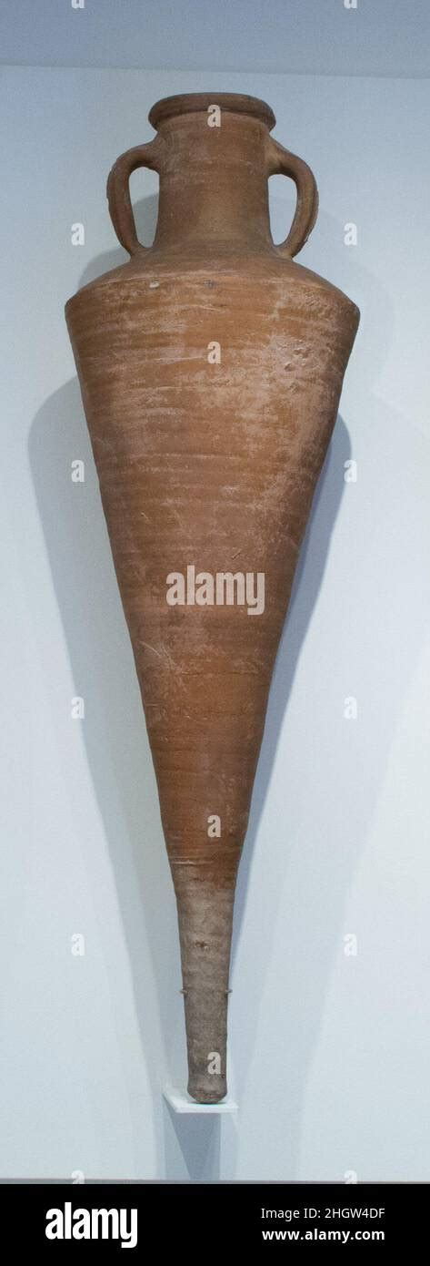 Terracotta Transport Amphora Late Nd Century A D Roman Red Clay With