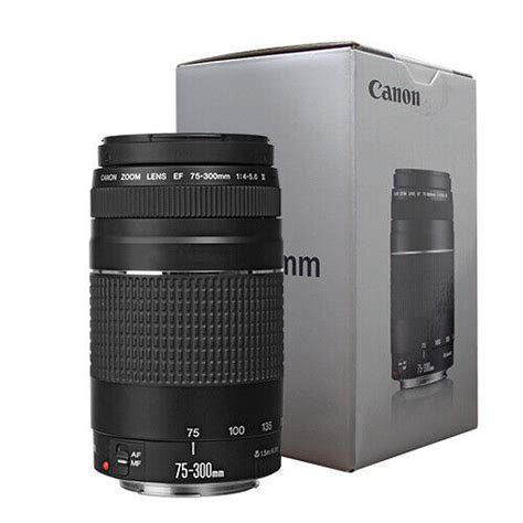 Canon Ef 75 300mm F4 56 Iii Telephoto Zoom Lens For Canon Slr Cameras