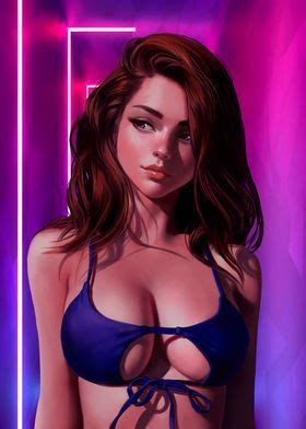 Metal Poster Bikini Girl Artofit