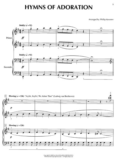 Hymn Duets 1 Piano 4 Hands Arr Phillip Keveren J W Pepper Sheet Music