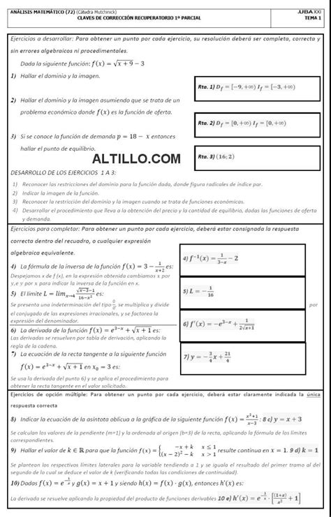 Parcial H An Lisis Matem Tico Para Cs Econ Micas Uba Xxi