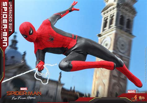 Spider Man Far From Home Upgraded Suit Spidey Figure By Hot Toys The Toyark News
