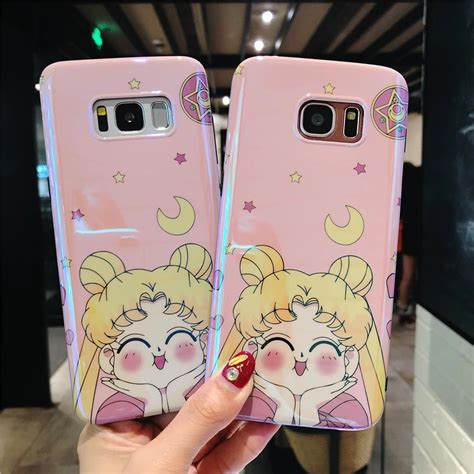 For Samsung S9 Plus Cute Sailor Moon Case For Samsung S9 S8 S8plus Note8 S7 Edge Cute Soft Back