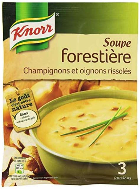 Soupe forestière aux champignons déshydratés knorr 4 portions La