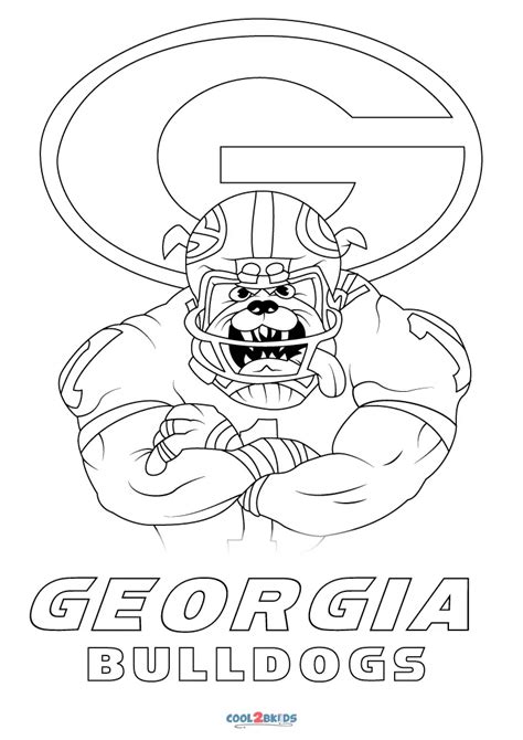 Uga Football Schedule Printable Coloring Sasha Costanza