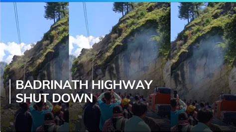 Terrifying Landslide At Badrinath Highway Leaves Hundreds Trapped Watch Editorji