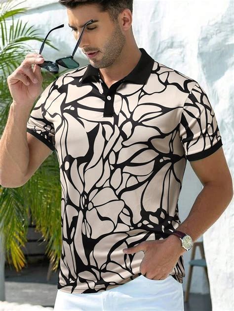 Manfinity RSRT Men Allover Print Polo Shirt SHEIN UK