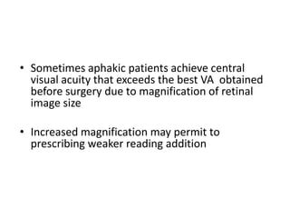 Aphakic spectacle dispensing | PPT