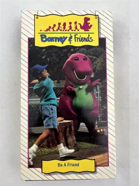 Barney And Friends Vhs Tape Be A Friend Time Life Video Lyons Purple