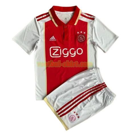 Goedkope Ajax Thuis Voetbal Shirt Rood Wit Kinderen Online