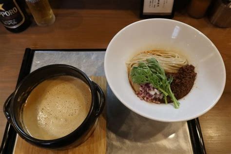 『シビレ担々つけ麺￥1000』小麦と焼きあご すぐれのレビュー ラーメンデータベース