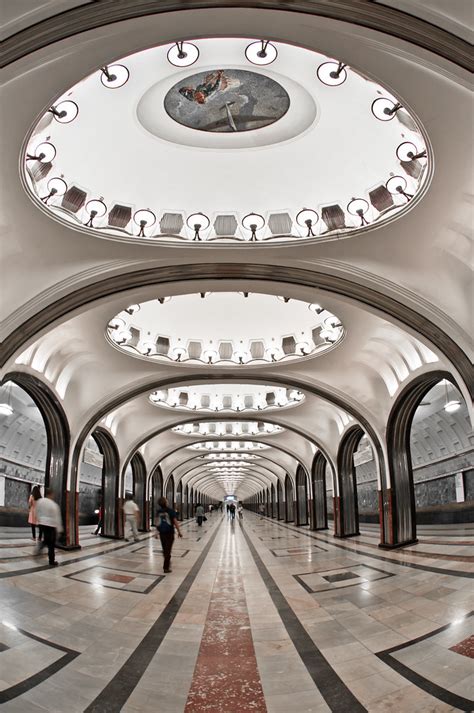 Majakovskaya Metro Station, Moscow | 2014, Hendrik Terbeck | Flickr