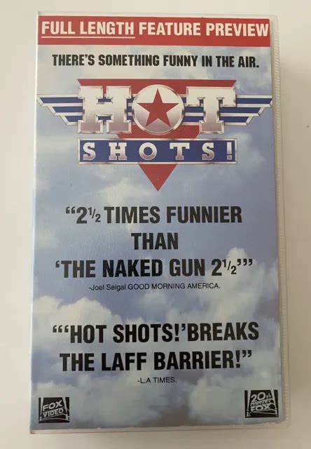 HOT SHOTS VHS CBS Fox Video 1991 Big Box Exclusive Dealer Preview Tape RARE 19 95 PicClick AU