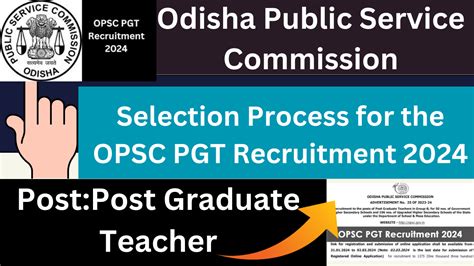 Opsc Pgt Recruitment For Vacancy Complete Details