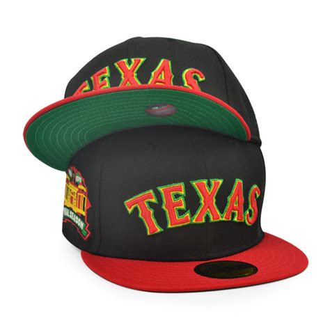 Texas Rangers FINAL SEASON Exclusive New Era 59Fifty Fitted Hat - Blac ...