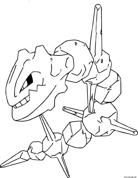 Steelix Pokemon Coloring Page