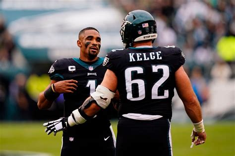 Eagles Jalen Hurts On Jason Kelce I Have A Lot Of Love For Him