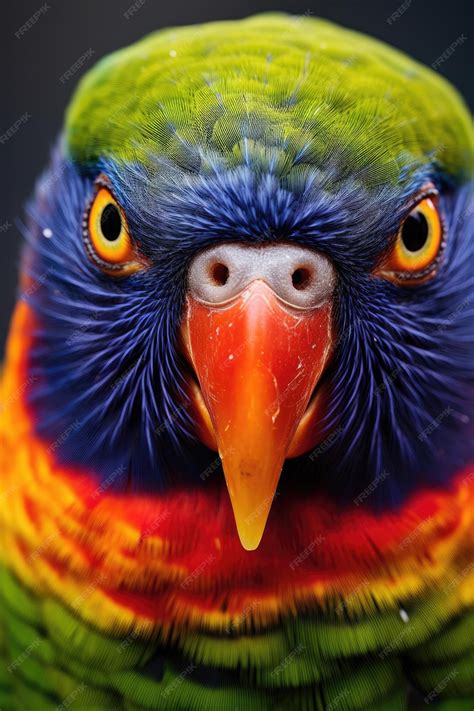 Premium AI Image | Rainbow Lorikeet closeup