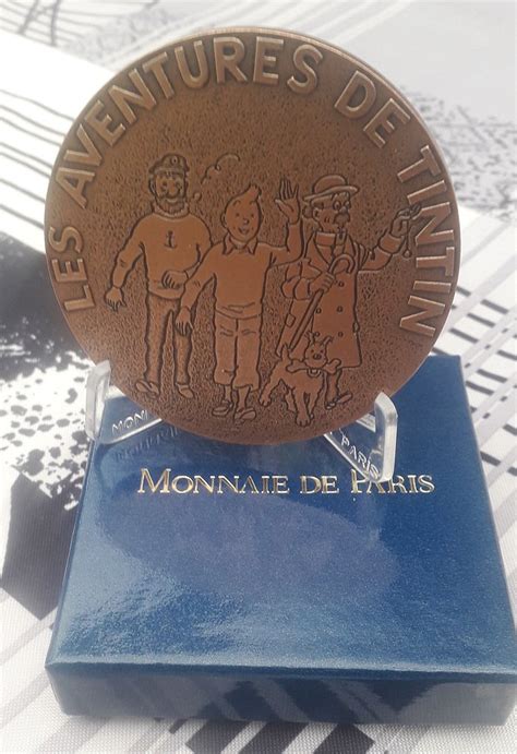 Tintin Bronze Mon Taire Les Aventures De Tintin Medaille Monnaie