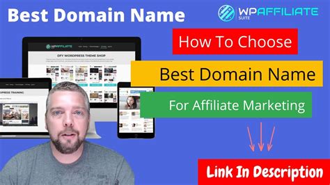 How To Choose Best Domain Name For Affiliate Marketing Youtube