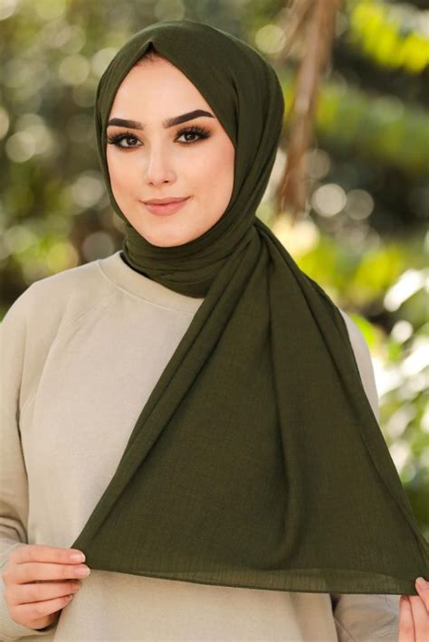 Sumaya Collection Plain Hijab Forest Green Um Anas Islamic