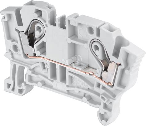 Клемма втычная ZP2.5-D2 4-х зажимная 2 уровня серая артикул ...