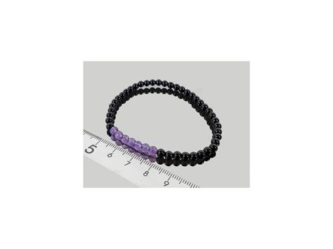 Comprar Pulsera Amatista Con Obsidiana Negra Online