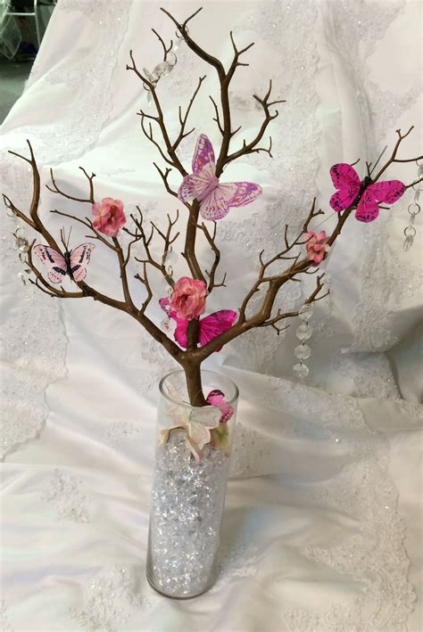 Manzanita And Butterfly Centerpiece Butterfly Centerpieces