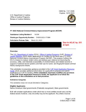 Fillable Online FY 2023 National Criminal History Improvement Program