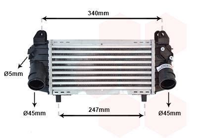 Intercooler échangeur VAN WEZEL 03004192 au meilleur prix Oscaro