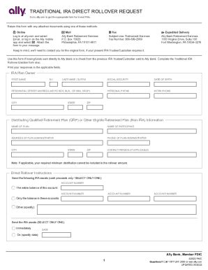 Fillable Online Ira Transfer Request Form Traditional Fax Email Print