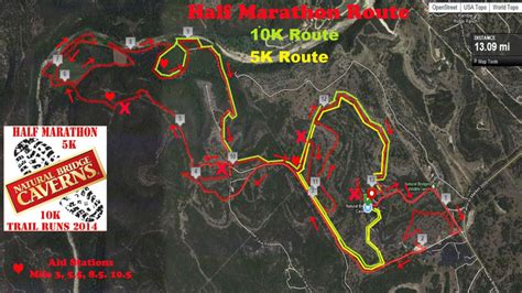 Natural Bridge Caverns Map