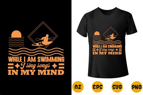 Swimming T Shirt Design 16 Graphic By Zahid T Shirt Designer