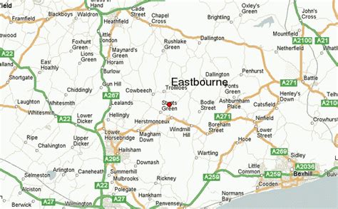 Detailed Map Of Eastbourne