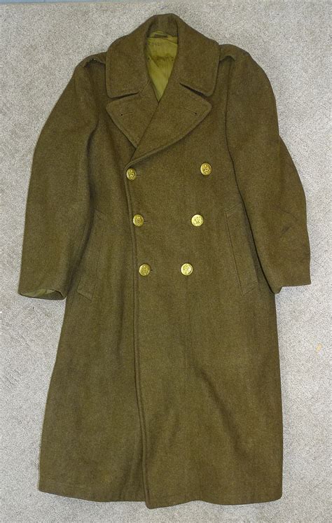 Wwii Us Army Emnco Wool Overcoat Griffin Militaria