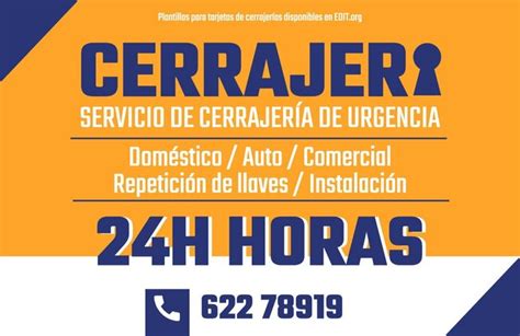 Plantillas Gratis De Cerrajerías Para Crear Publicidad