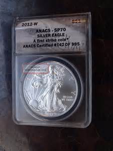 W Burnished American Silver Eagle Anacs Sp Ms First Strike Coin