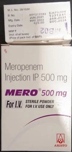 Mero 500mg At Best Price In Madurai By Manis Medical Agencies ID