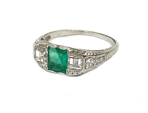 Art Deco Emerald and Diamond Ring | Cynthia Findlay Fine Jewellery ...